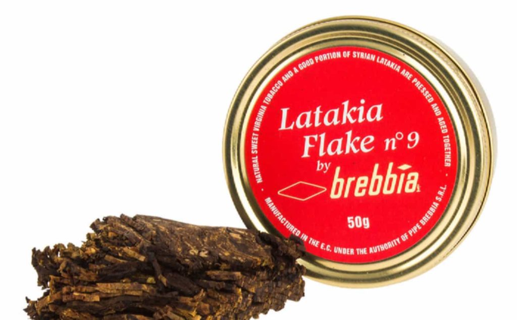 Syrian Latakia tobacco in a vintage tobacco tin